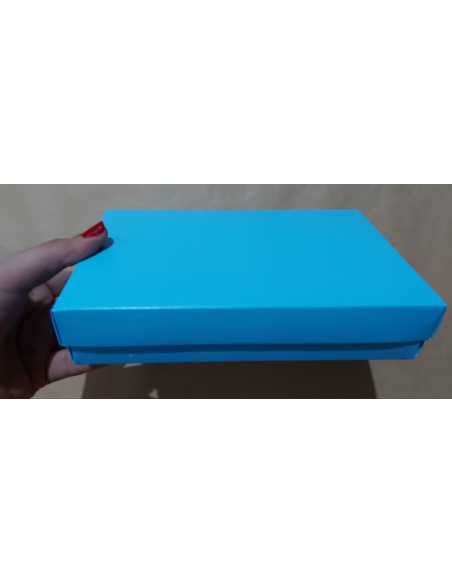 BOMBONERA LISA 1/4 CELESTE PASTEL