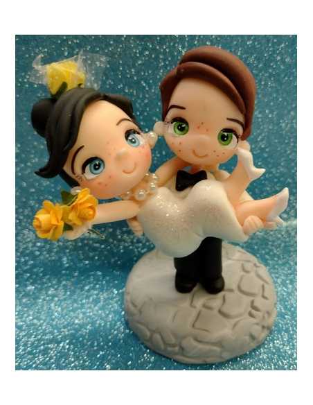 ADORNO DE PORCELANA PAREJAS DE CASAMIENTO