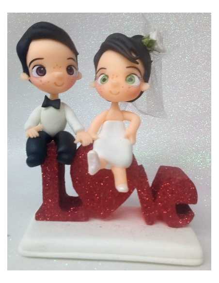 ADORNO DE PORCELANA PAREJAS DE CASAMIENTO