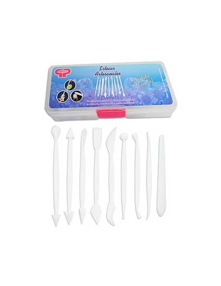 ESTECAS PLASTICAS JUEGO x 9