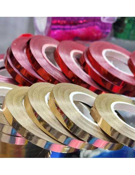 CINTA RIBBON 10Mx 10U METALIZADA LASER PLATA