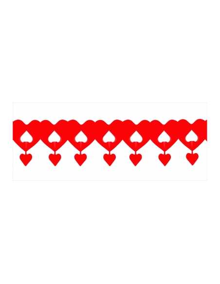 GUIRNALDA CORAZON GIGANTE CON COLGANTE