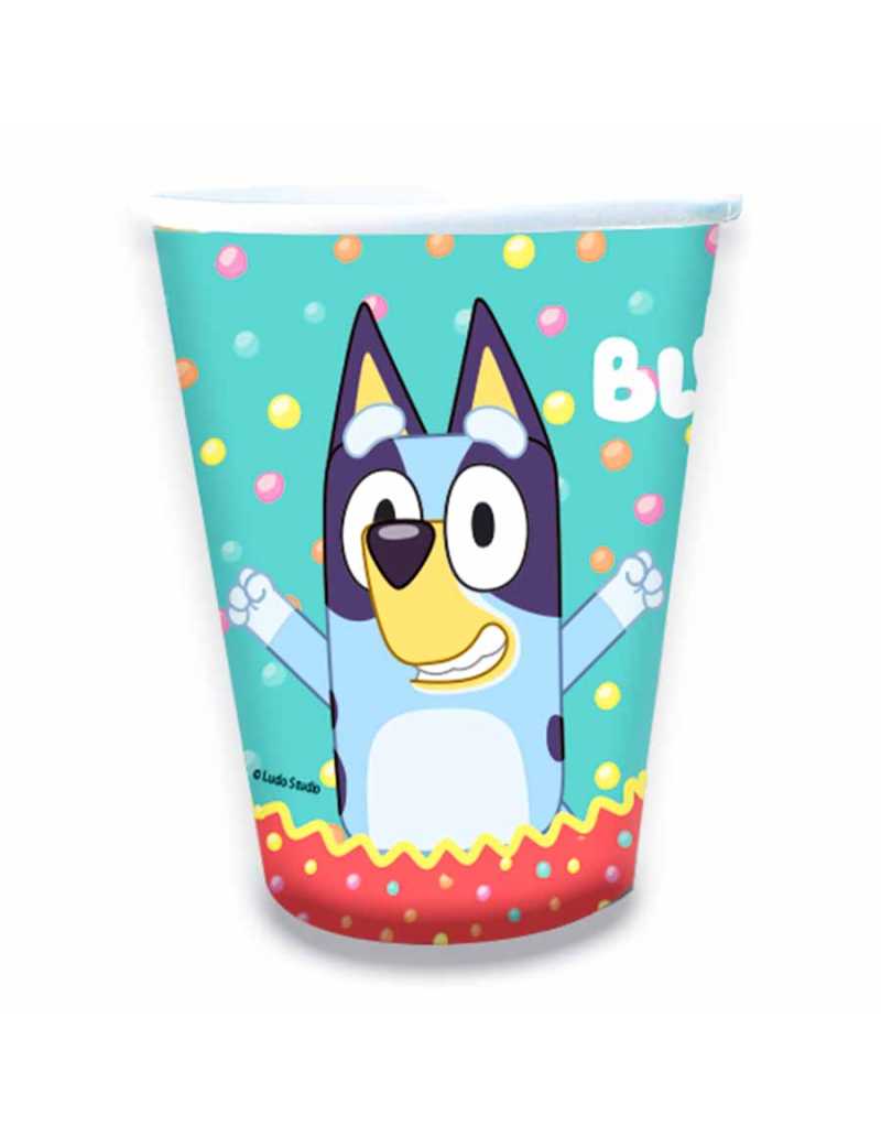 VASO POLIPAPEL BLUEY x8