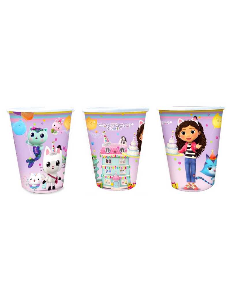 VASO POLIPAPEL GABBY'S DOLLHOUSE x8