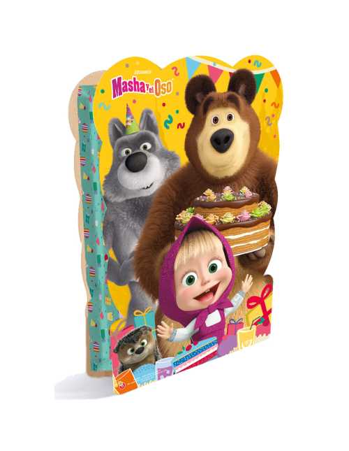 PIÑATA CARTON MASHA Y EL OSO x1