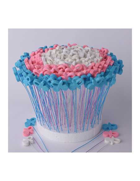 MINI FORMITAS CON ALAMBRE x 10 un CHUPETE ROSA