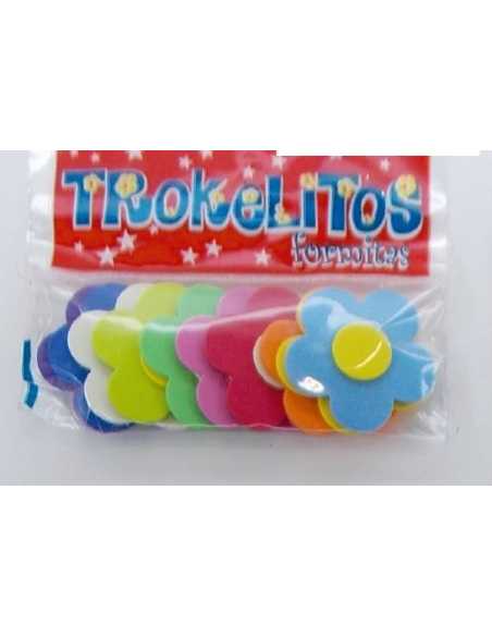 FLORES CHICAS 5cm APROX CON APLIQUE x10 1,5mm