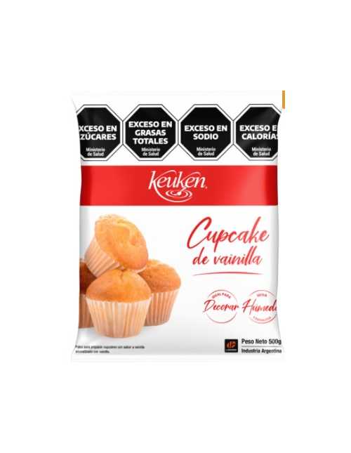 MIX PARA CUPCAKES VAINILLA x500gr KEUKEN