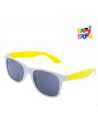 LENTES BICOLOR AMARILLO Y BLANCO