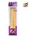 PALITOS BROCHETTE GRUESOS 25cm x 25 BOLSA VIOLETA