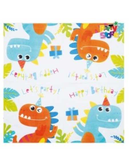 SERVILLETA DE PAPEL DINO x20