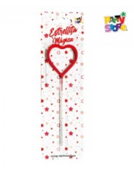 ESTRELLITA MAGICA ROJA FORMA CORAZON