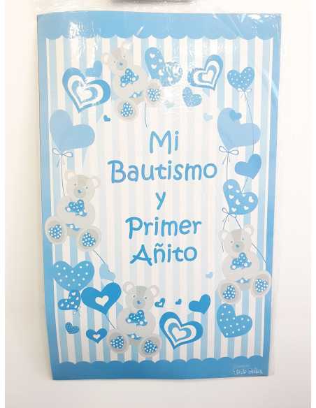 AFICHE MI BAUTISMO Y 1 AÑITO X2 NENE