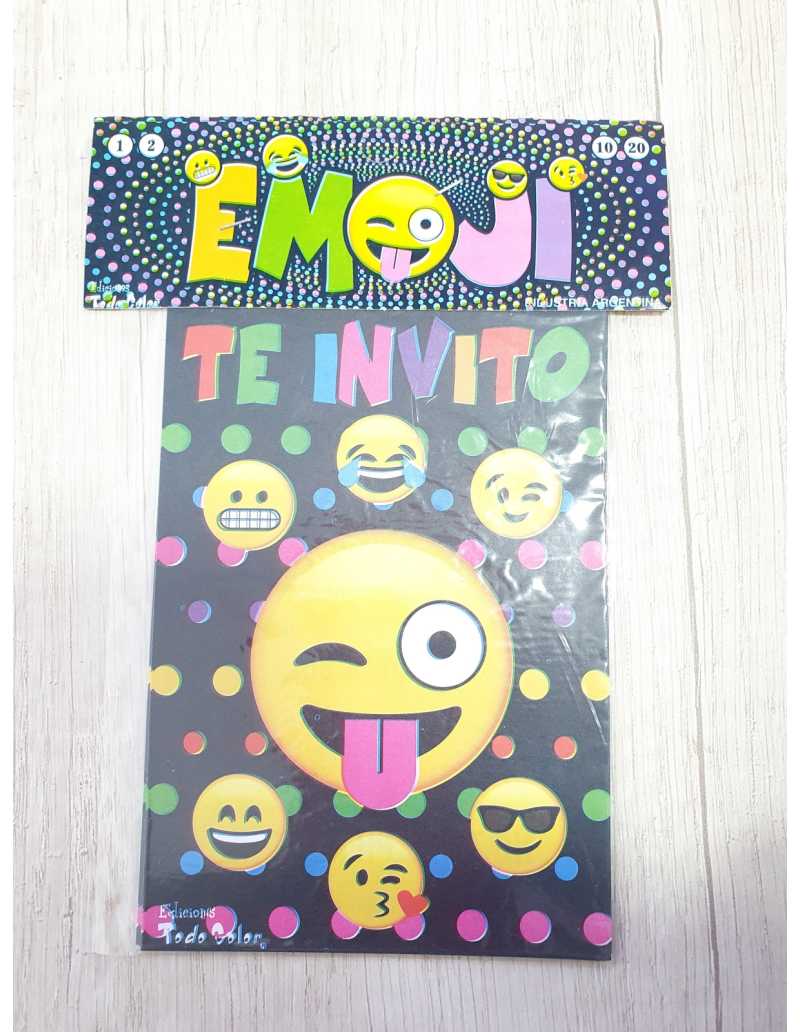 INVITACION EMOJI x10