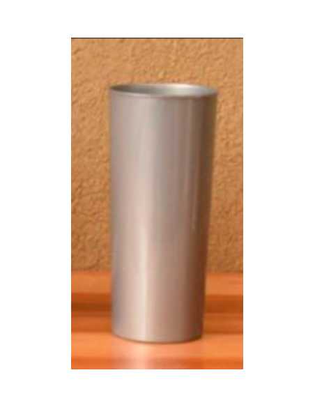 VASO CASINO PERLADO PLATEADO x1