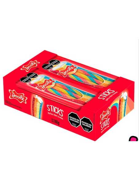 STICK CANUDINHO FRUTILLA ÁCIDO COLORIDA x1 DE 15g