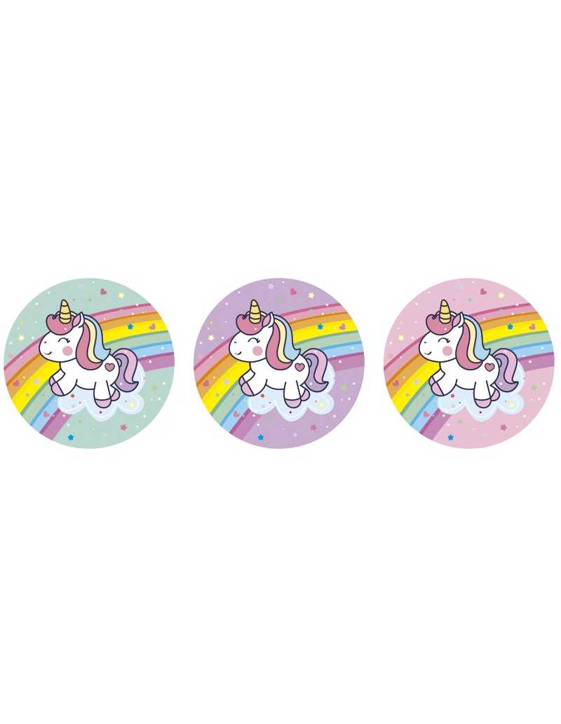 CANDY BAR UNICORNIO ARCO IRIS x10