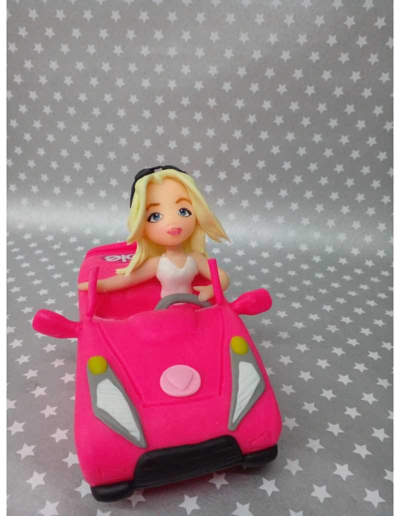 ADORNO AUTO DE BARBIE