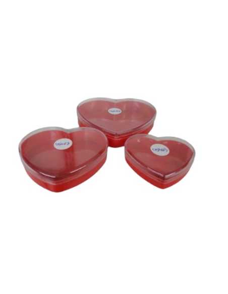 CORAZON BASE ROJA LARGO 18cm ANCHO 15,5 ALTO 4,5cm