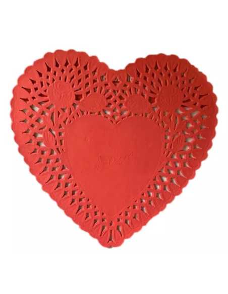 BLONDA PLENO ROJA CORAZON 10cm X100