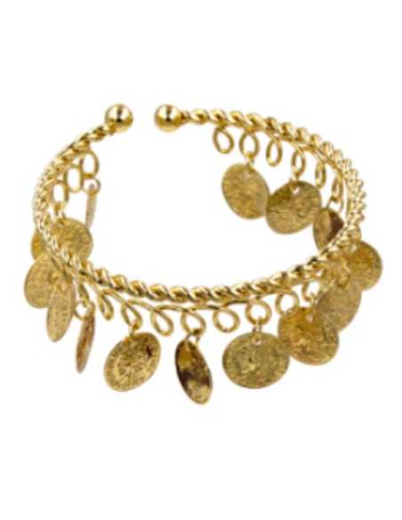 PULSERA BRAZALETE DE MONEDAS ARABE ROMANO O REINA ESPARTANA