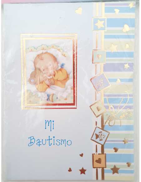 INVITACION x10 BAUTISMO OBJETO NENE