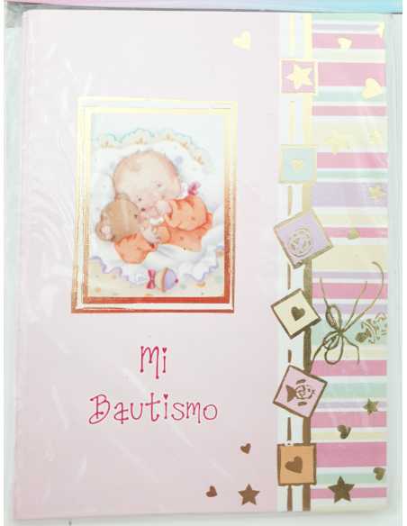INVITACION x10 BAUTISMO OBJETO NENA