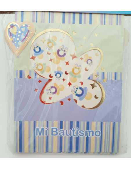 INVITACION x10 BAUTISMO VENTANITA NENE