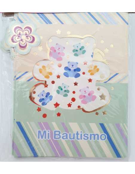 INVITACION x10 BAUTISMO VENTANITA NENE