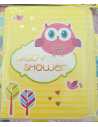INVITACION x 10 BABY SHOWER BUHO NENA