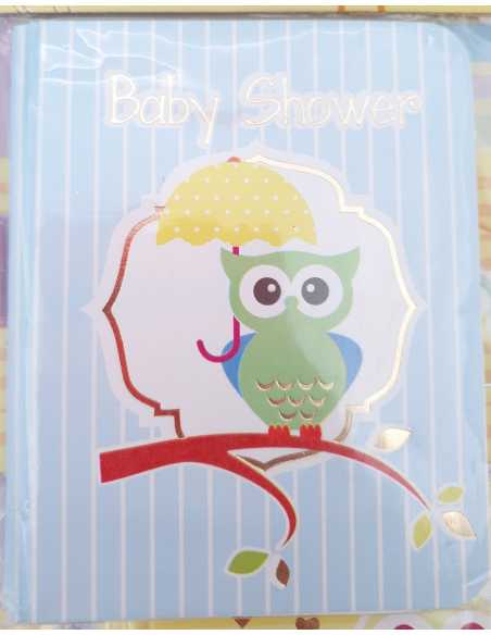 INVITACION x 10 BABY SHOWER BUHO NENE