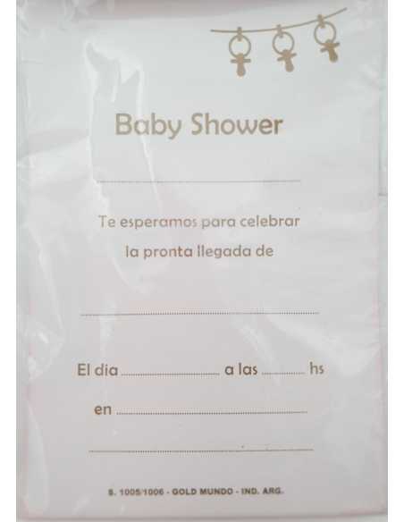 INVITACION x10 BABY SHOWER CHUPETE NENE