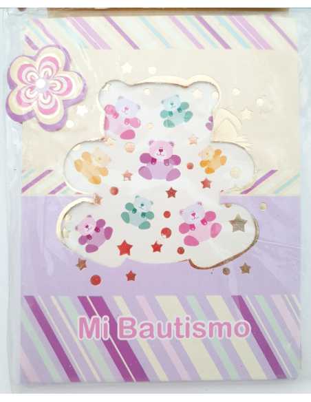 INVITACION x10 BAUTISMO VENTANITA NENA