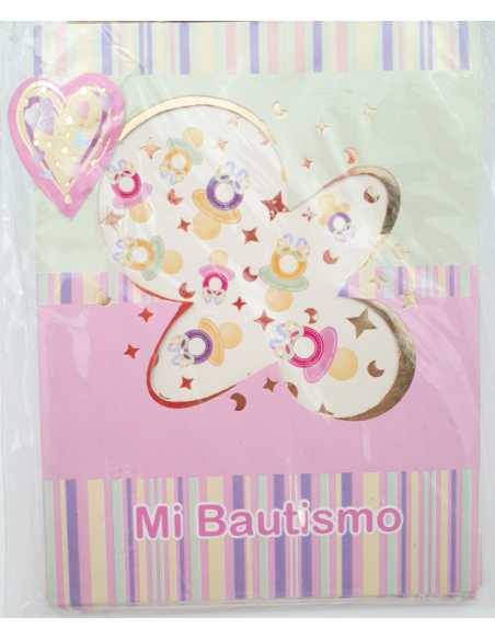 INVITACION x10 BAUTISMO VENTANITA NENA