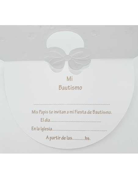 INVITACION x10 BAUTISMO BABERO NENE