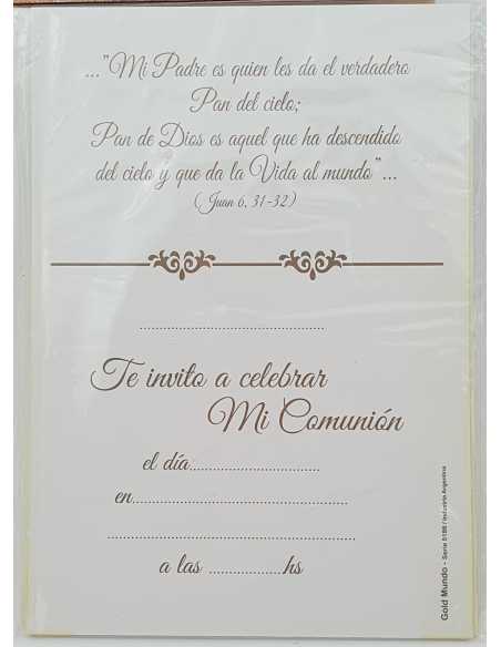 INVITACION x10 COMUNION FOTO