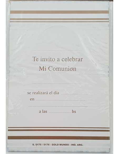 INVITACION x10 COMUNION CALIZ