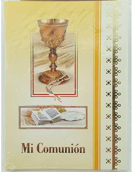 INVITACION COMUNION SIMPLE CALIZ x 10