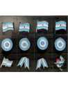 PINS PATRIOS TOP BORDE PLATEADO x1