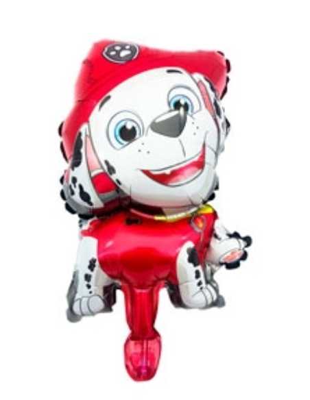 GLOBO METALIZADO SILUETA CHICO 15" 40cm PAW PATROL MARSHALL 3