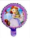 GLOBO METALIZADO PERSONAJES 10" 25cm PRINCESA SOFIA LILA x1