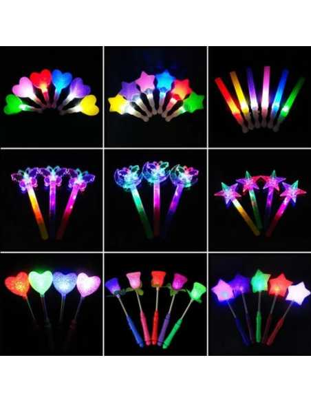 NUEVO VARITA CENTRO LUMINOSO 36cm MOLDES Y COLORES SURTIDOS x1