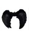 PROMO ALAS DE ANGEL CON PLUMAS NEGRAS 60x44cm