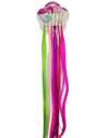 EXTENSION MECHON LISO CON BROCHE COLORES SURTIDOS