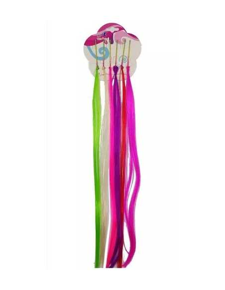 EXTENSION 6 MECHONES LISO COLORES SURTIDOS x1