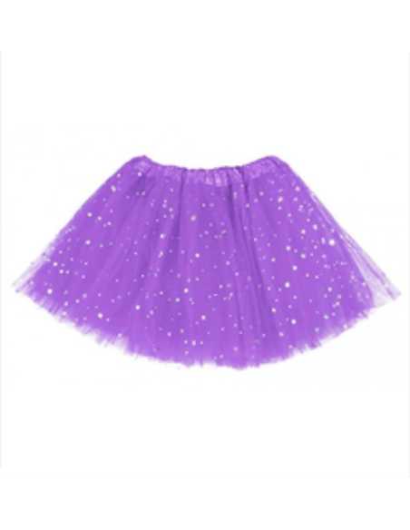 TUTU 3 CAPAS 30cm LILA x1