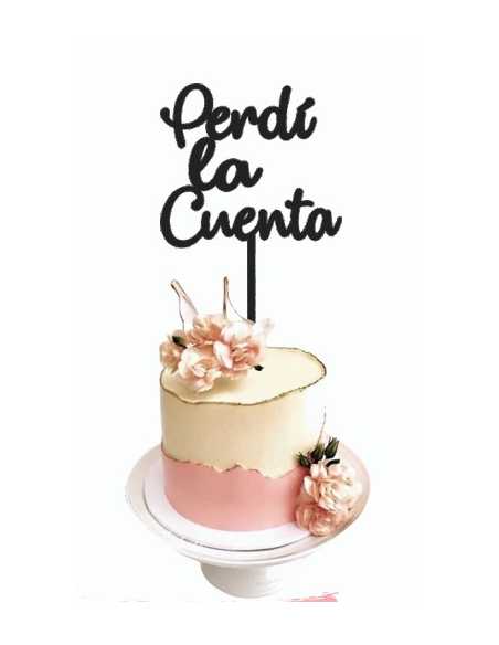 CAKE TOPPER GRANDE NEGRO