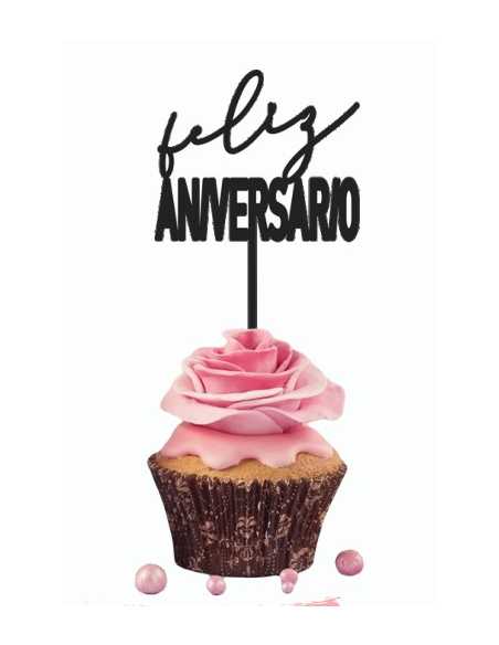 CAKE TOPPER GRANDE NEGRO