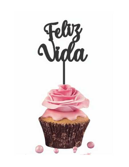 CAKE TOPPER GRANDE NEGRO