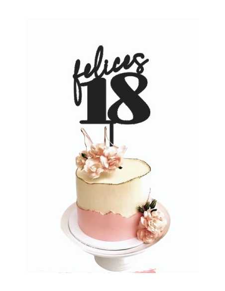 CAKE TOPPER GRANDE NEGRO